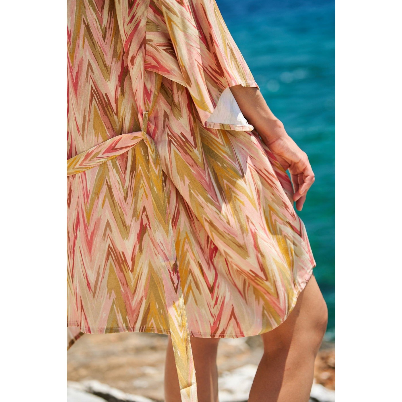 KOKKOSAMMOU Short Kimono Antiparos — Dresses from Toolittle — additional view 5