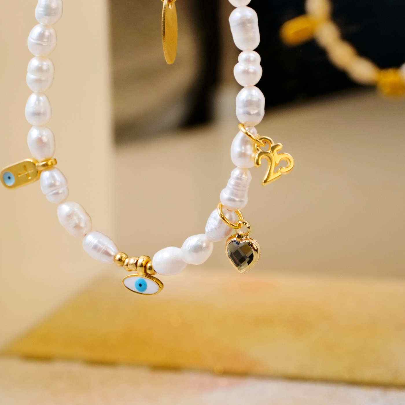 Fresh Water Pearls Lucky Bracelet — Pendants & charms from Toolittle — additional view 3