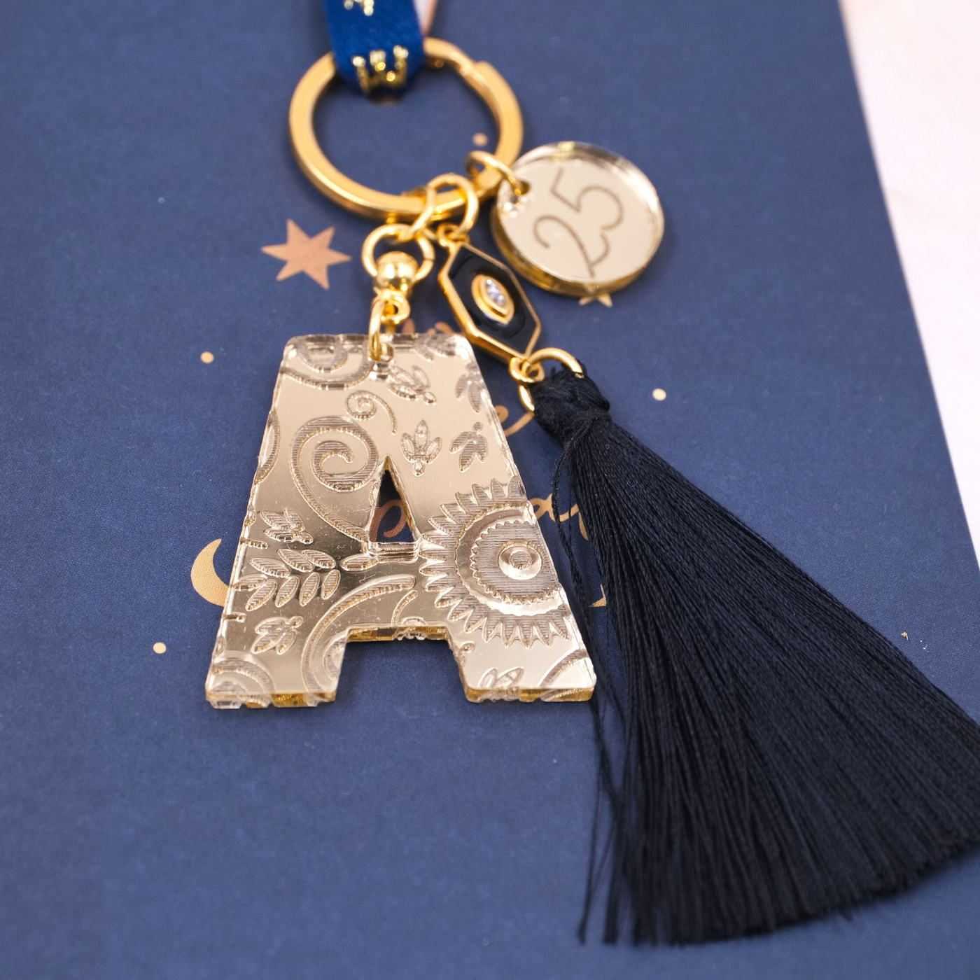 Lucky Keychain with Initial Letter — Pendants & charms from Toolittle — additional view 2