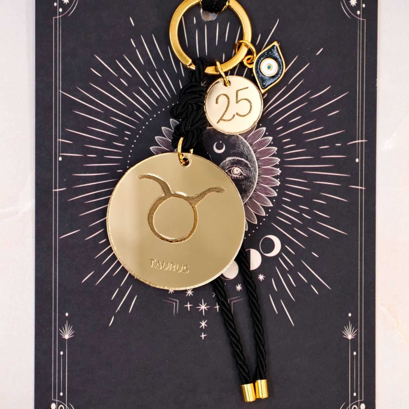 Taurus Sign Lucky Keychain — Pendants & charms from Toolittle — additional view 2