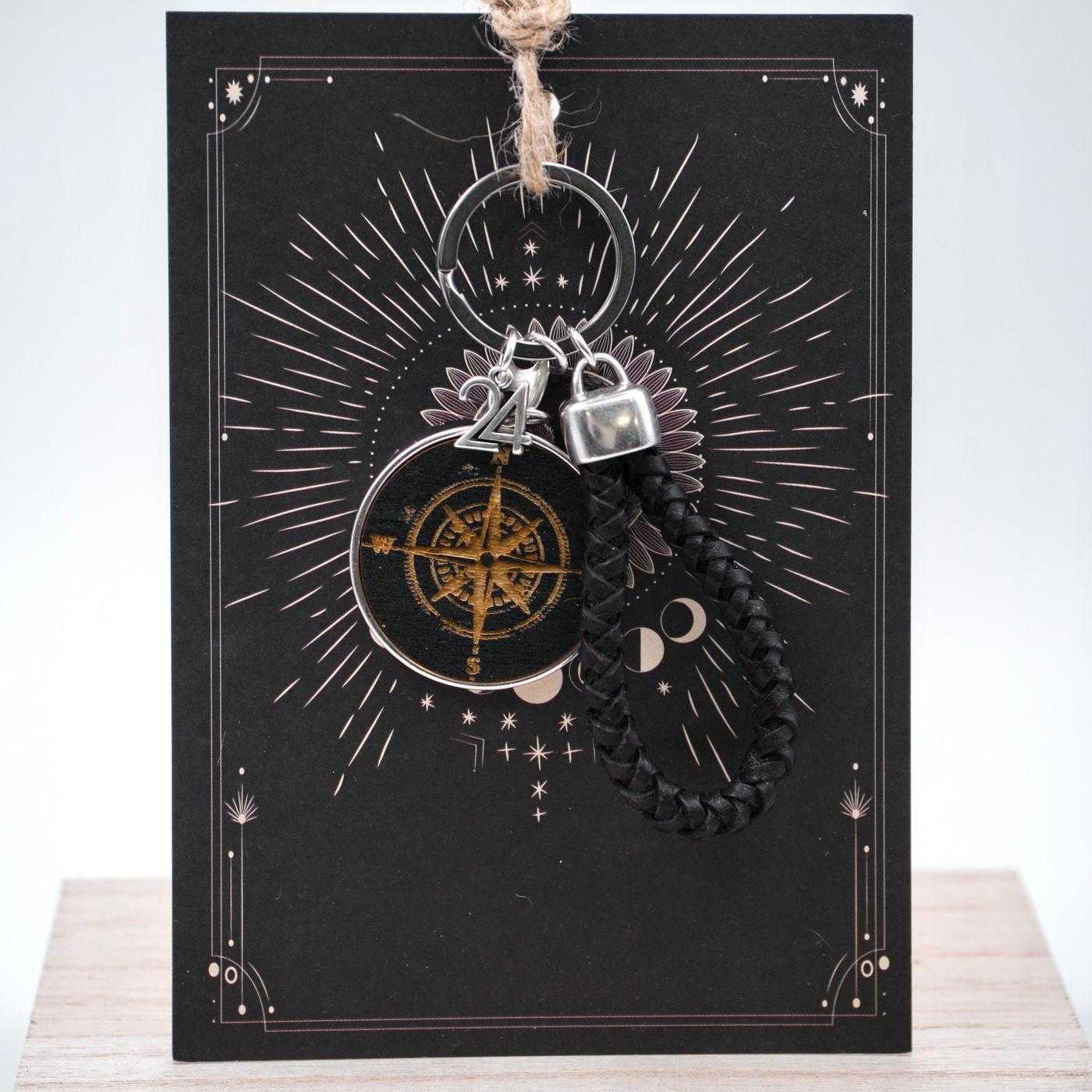 Lucky Men's Keychain Compass — Pendants & charms from Toolittle — additional view 2