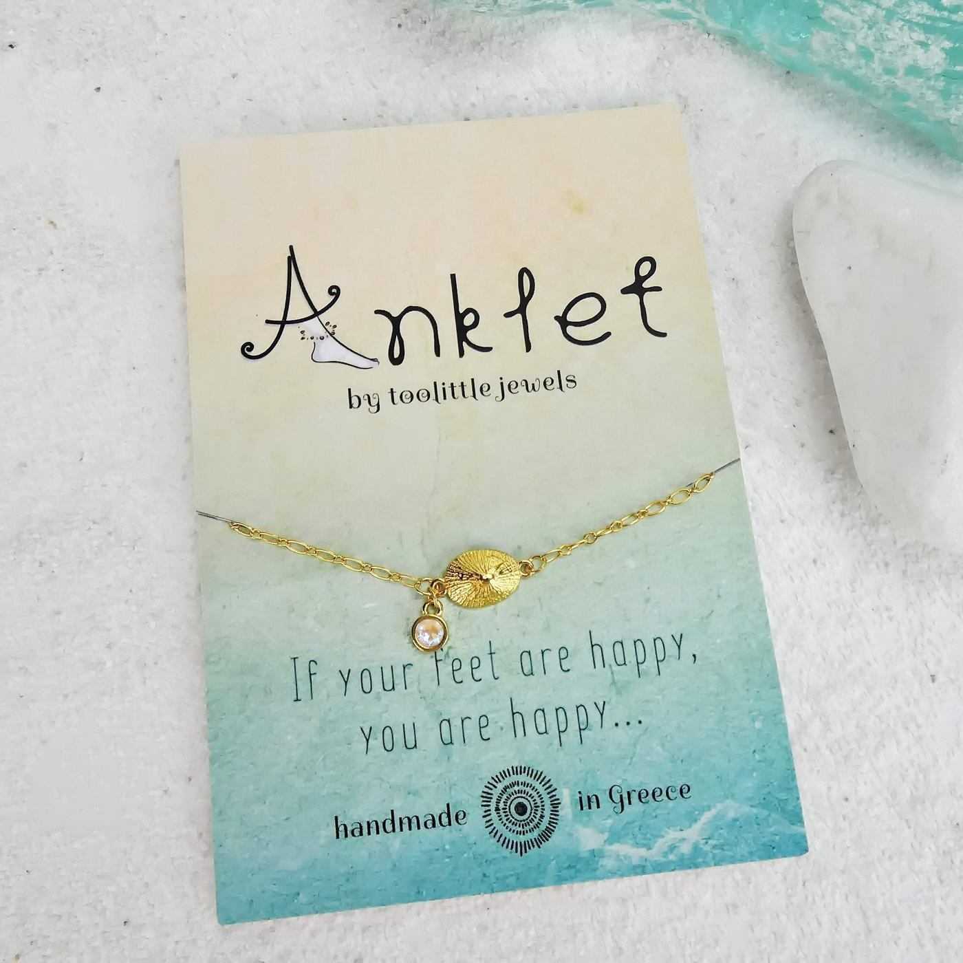 Gold Shell Anklet — Anklets from Toolittle — additional view 6