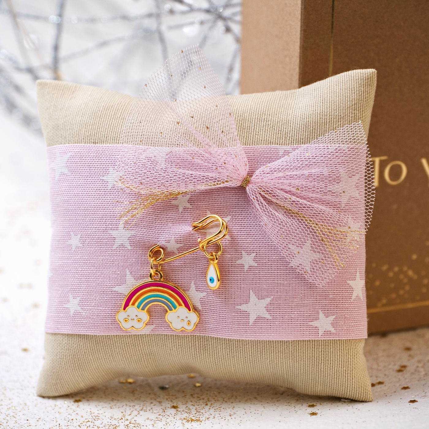 Rainbow Lucky Cushion for Newborn in a Box — Pendants & charms from Toolittle — additional view 3