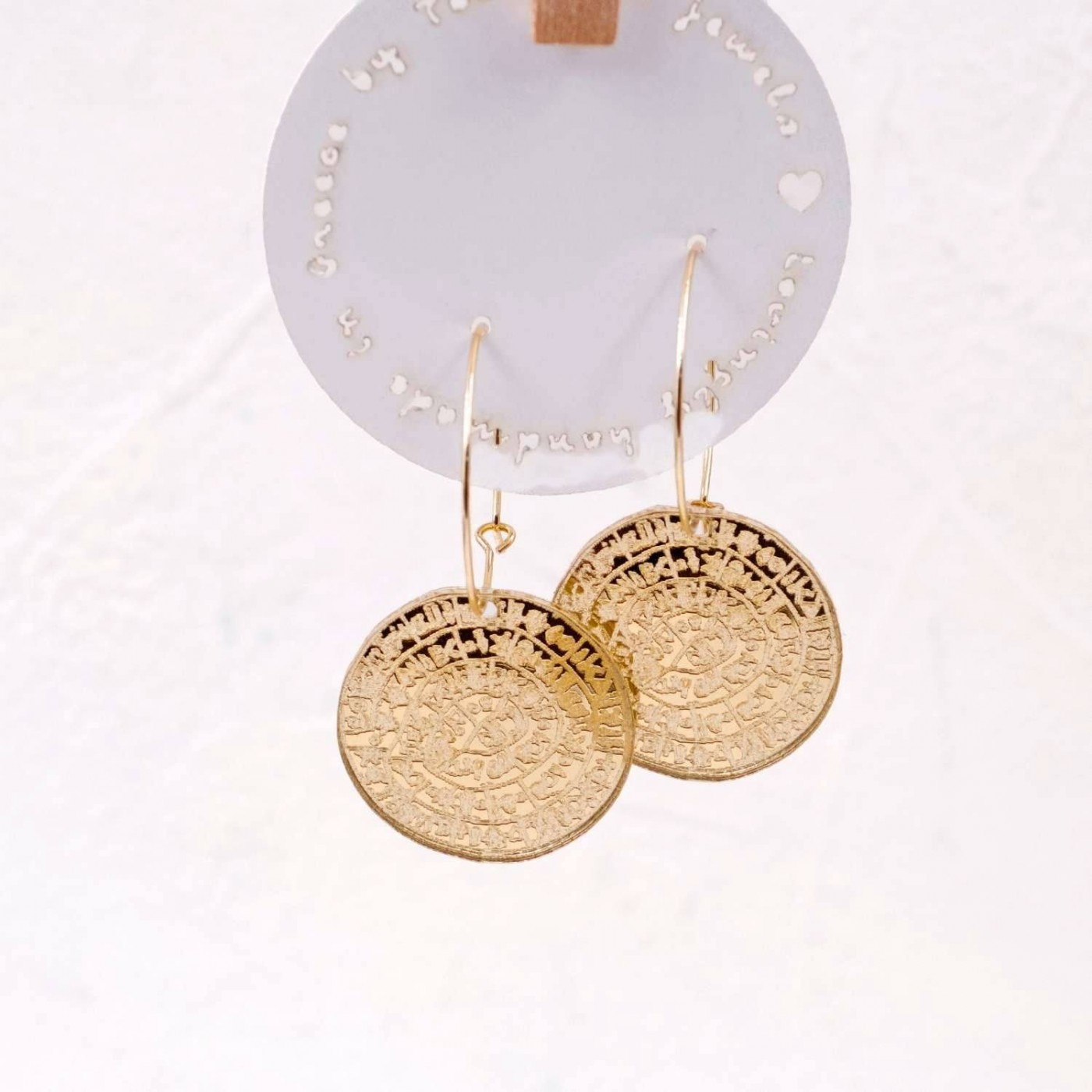 Phaistos Hoop Earrings — Earrings from Toolittle — additional view 3