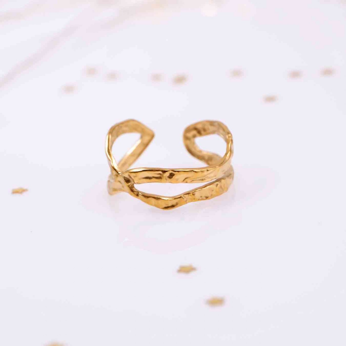 Gold-Plated Stainless Steel Ring — Rings from Toolittle — additional view 2