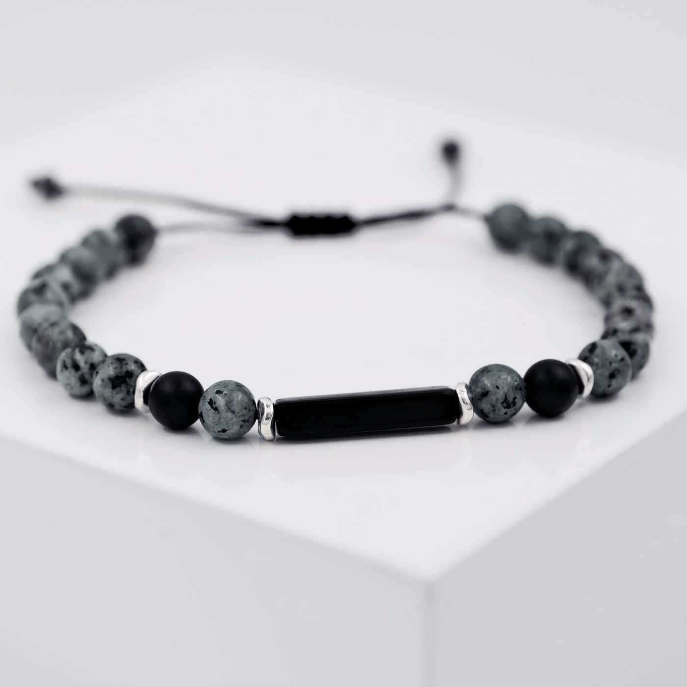 Bracelet for men with semiprecious beads — Bracelets from Toolittle — additional view 3