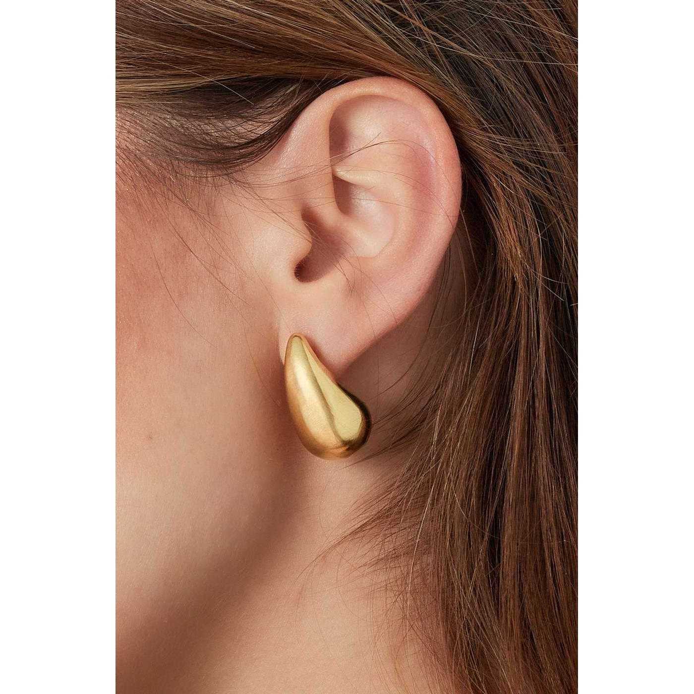 Gold-plated drop earrings — Earrings from Toolittle — additional view 2