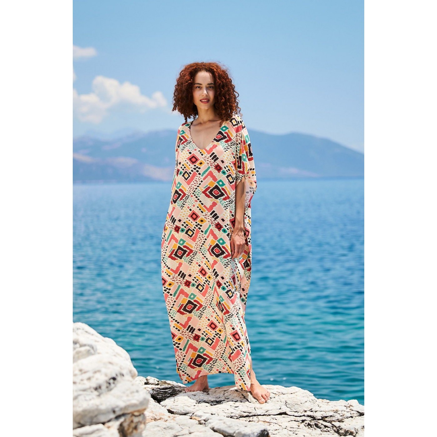 KOKKOSAMMOU Maxi caftan Mexico — Dresses from Toolittle — additional view 2