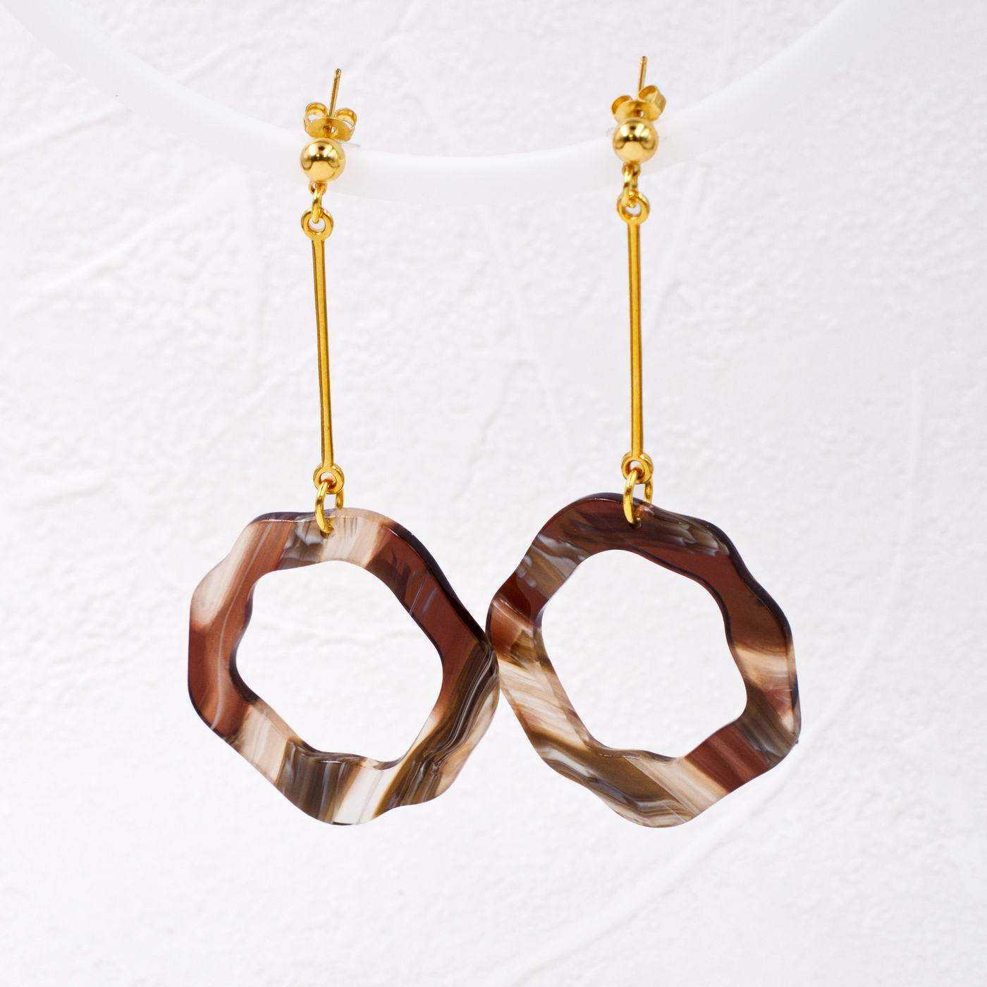 Plexiglass Round Earrings — Earrings from Toolittle — additional view 2