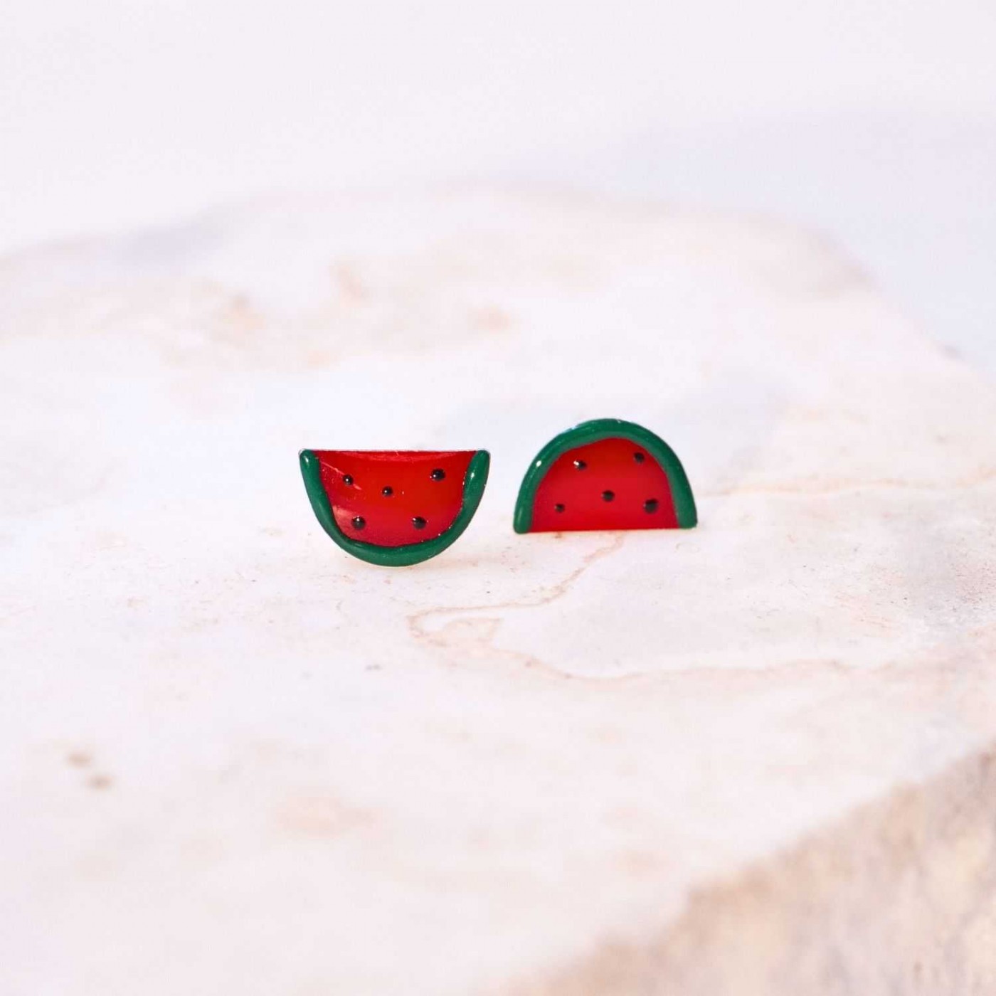 Watermelon 925° Silver Earrings — Earrings from Toolittle — additional view 3