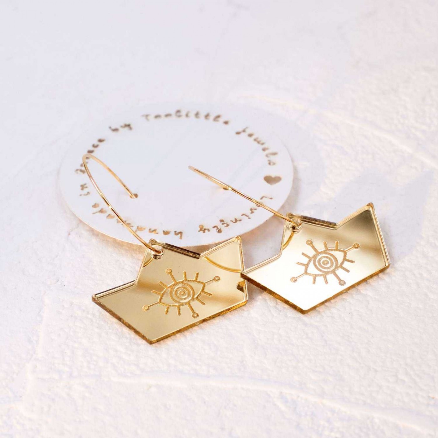 Plexiglass Boat Hoop Earrings — Earrings from Toolittle — additional view 3