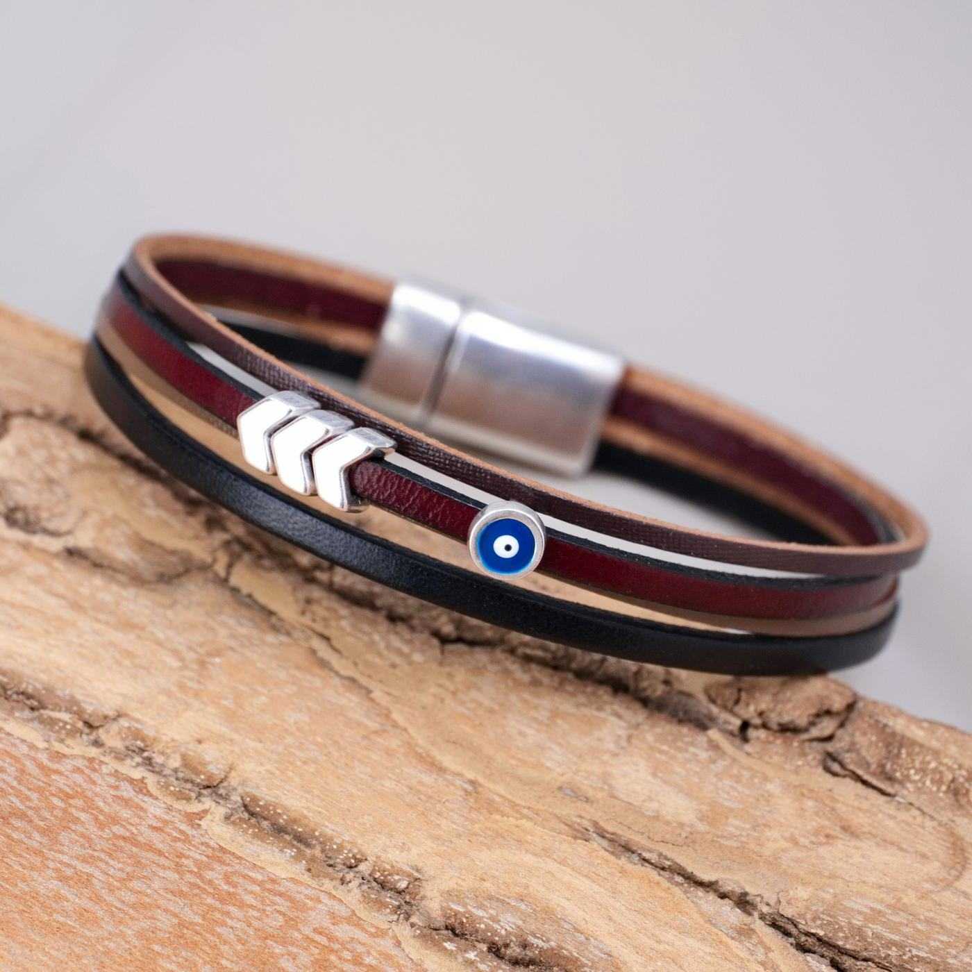 Direction Leather Men's Bracelet