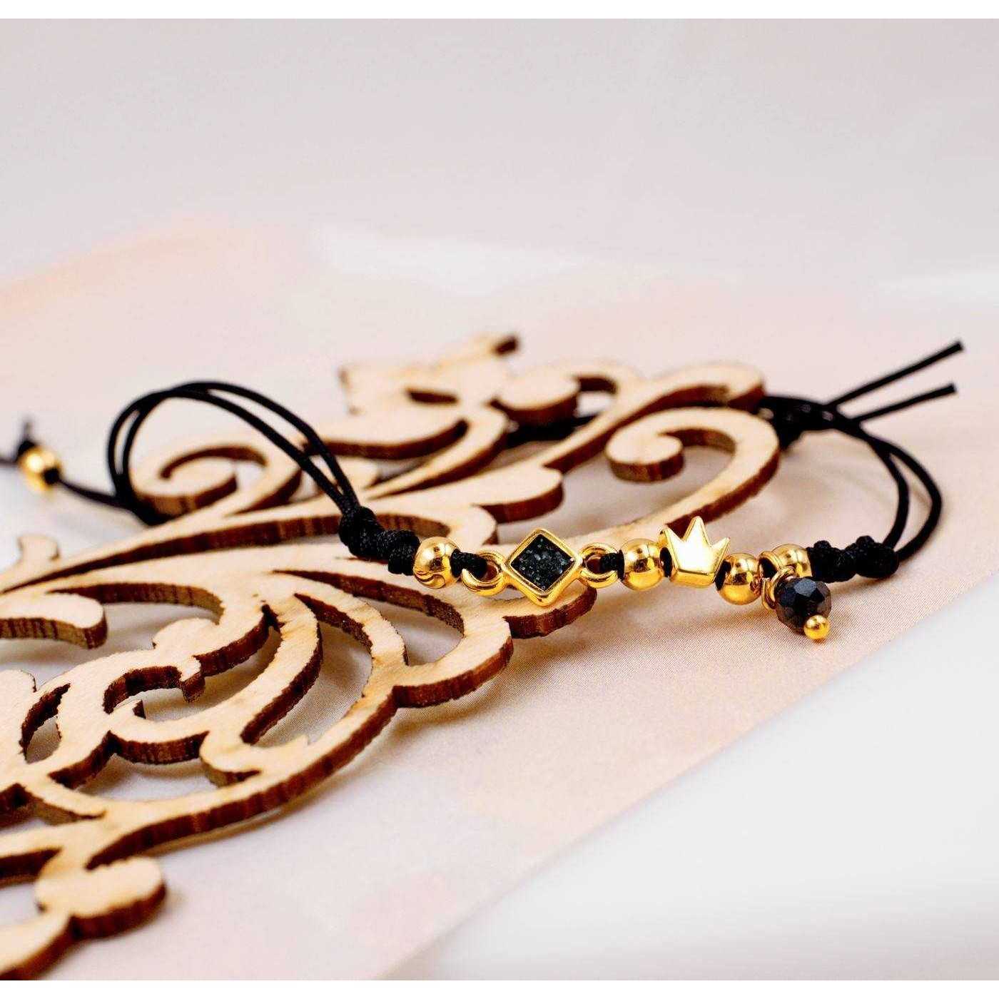 Black Cord Makrame Bracelet — Bracelets from Toolittle — additional view 4