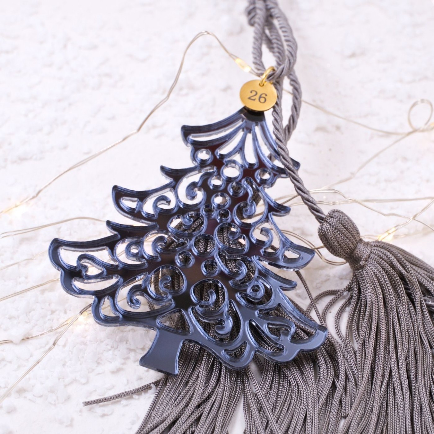 Handmade 2026 Lucky Charm – Plexiglass Christmas Tree — Pendants & charms from Toolittle — additional view 3