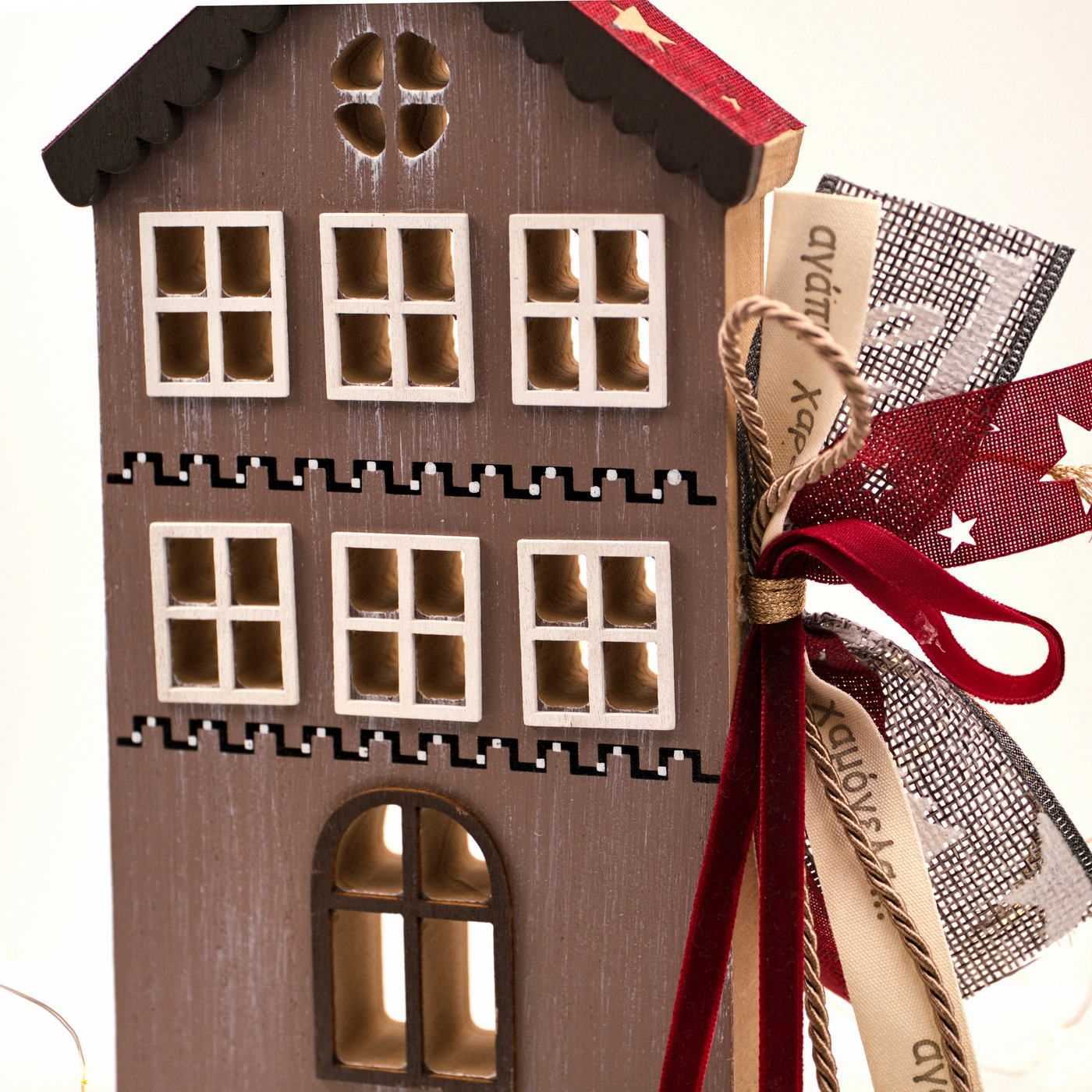 Lucky Charm Wooden House "Scandi Christmas" — Pendants & charms from Toolittle — additional view 5