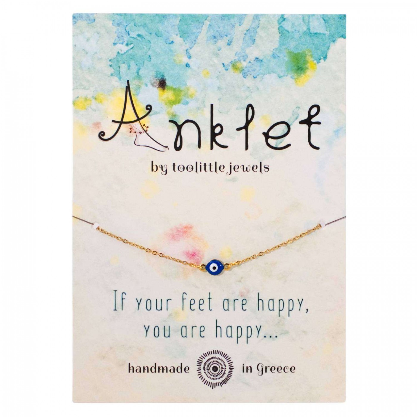 Inox Evil Eye Chain Anklet — Anklets from Toolittle — additional view 5