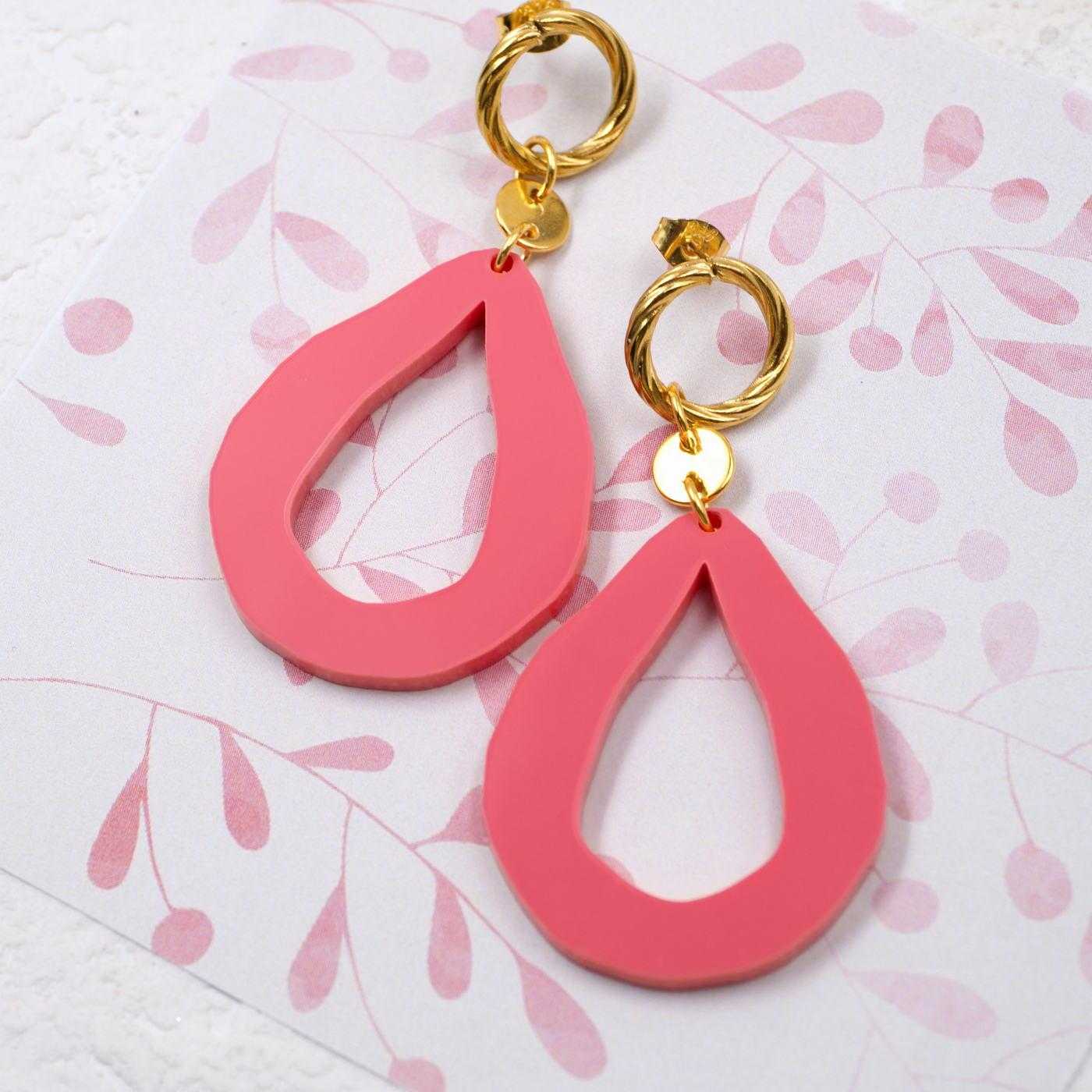 Plexiglass Drop Earrings — Earrings from Toolittle — additional view 4