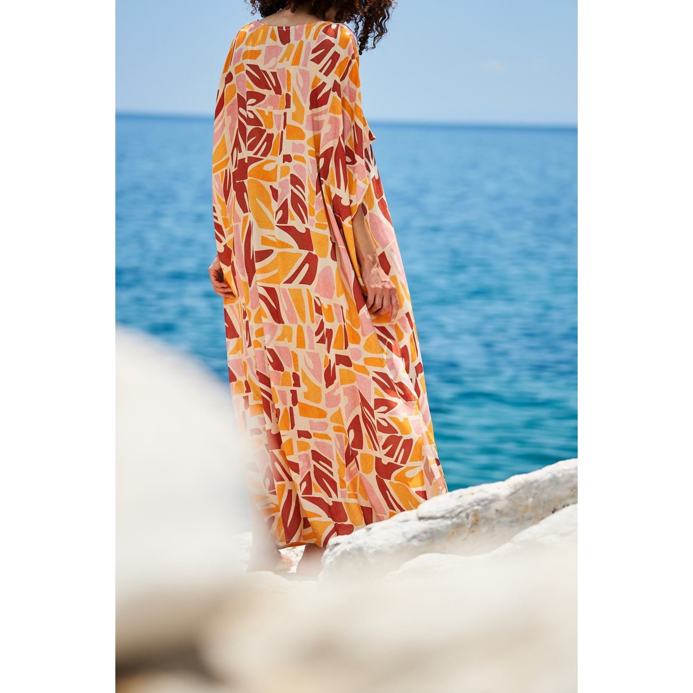 KOKKOSAMMOU Maxi caftan Naxos — Dresses from Toolittle — additional view 3