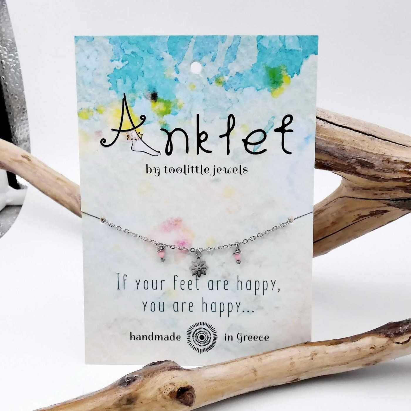 Silver Staybright stainless steel Anklet — Anklets from Toolittle — additional view 2