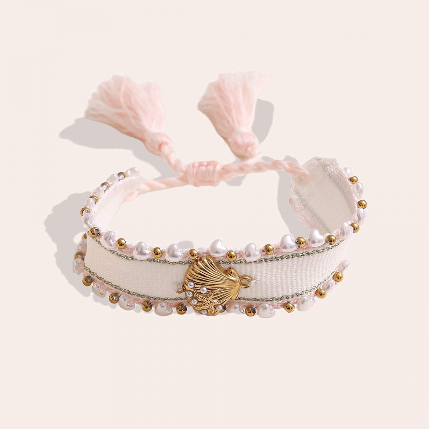 Shell Fabric Bracelet | Color Selection — Bracelets from Toolittle — additional view 2