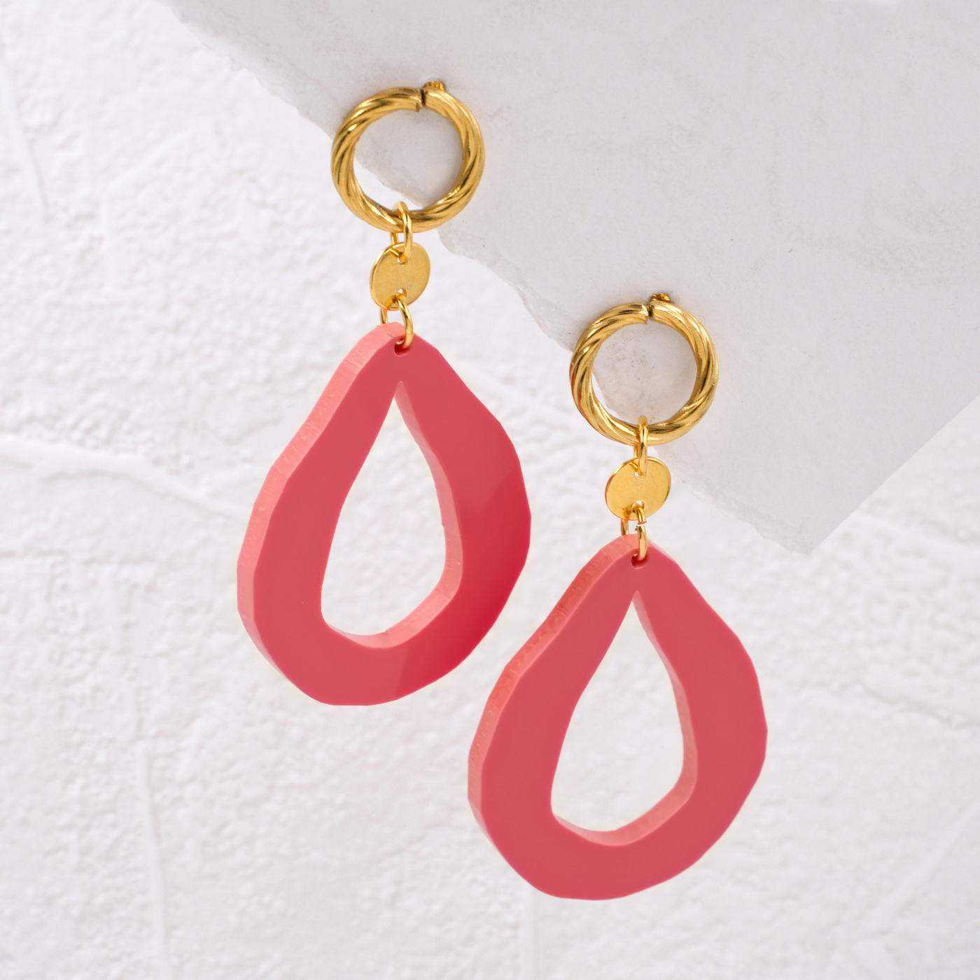 Plexiglass Drop Earrings — Earrings from Toolittle — additional view 3