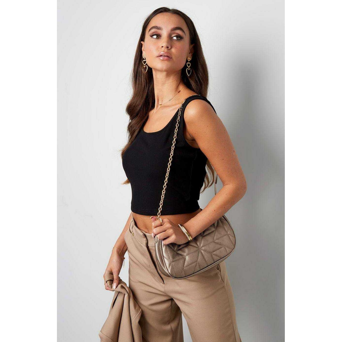 Stitched Shoulder Bag