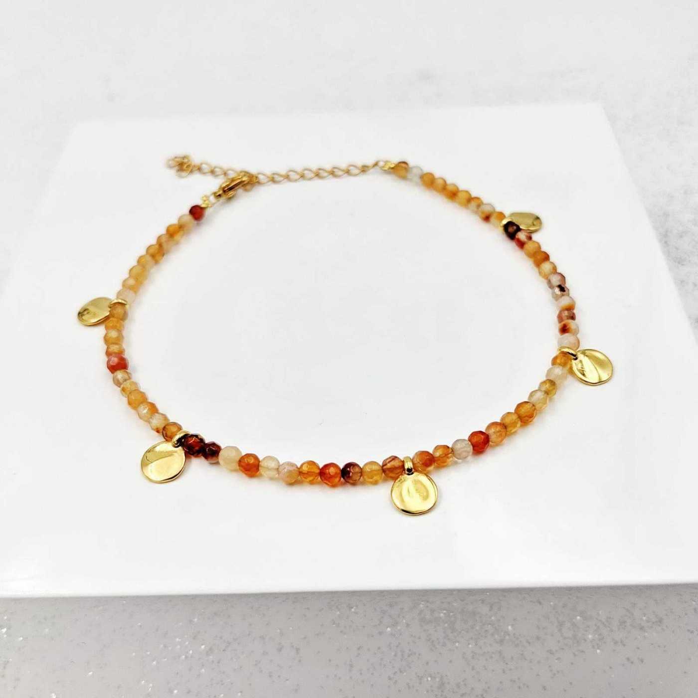 Agate Crystal Anklet — Anklets from Toolittle — additional view 4