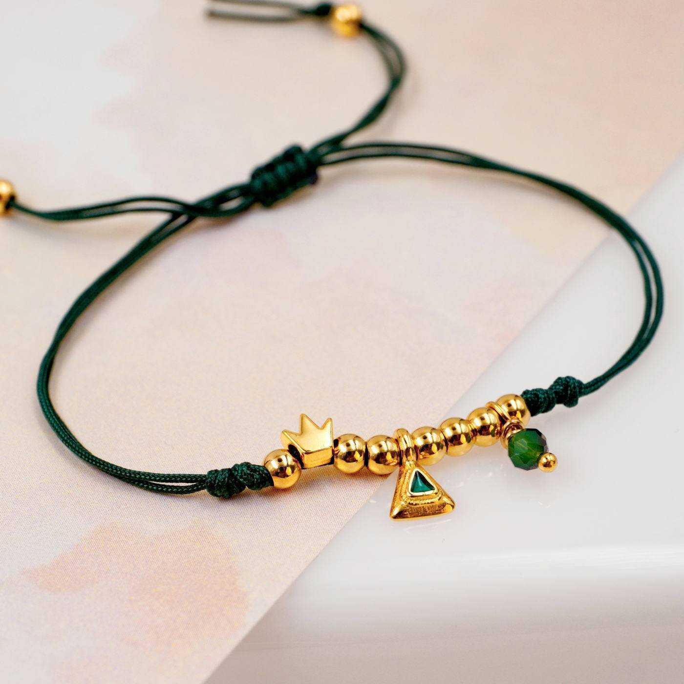 Green Cord Makrame Bracelet — Bracelets from Toolittle — additional view 2