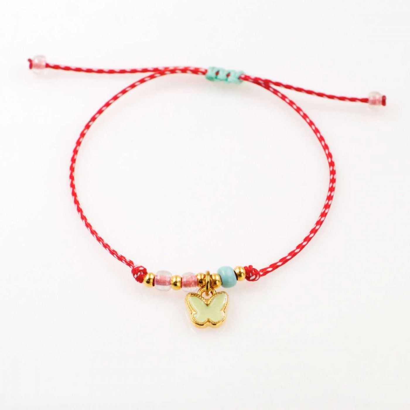 Women’s March Bracelet with Metal Enamel Butterfly | Handmade — Bracelets from Toolittle — additional view 2