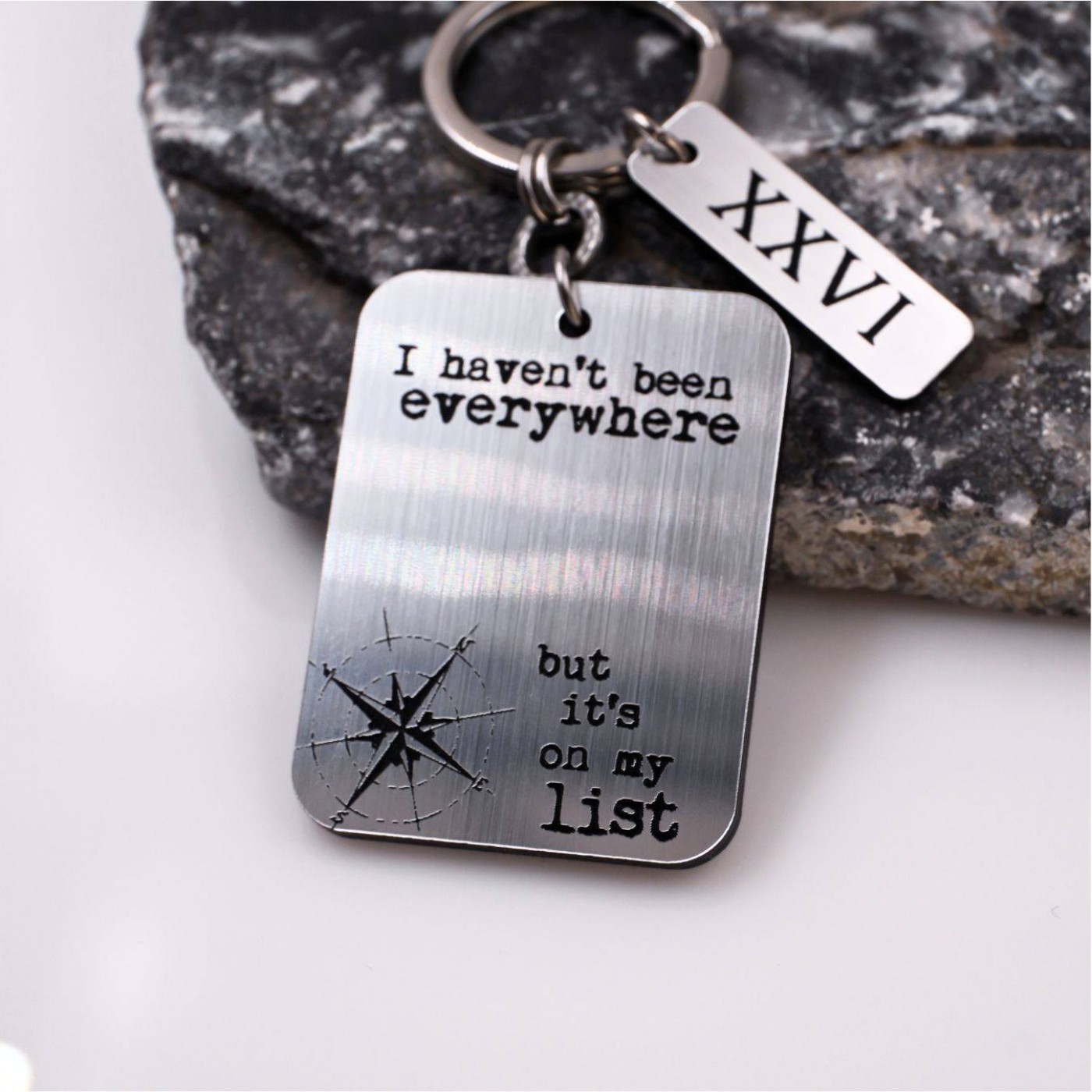 Men’s Lucky Keychain XXVI - Compass — Pendants & charms from Toolittle — additional view 2