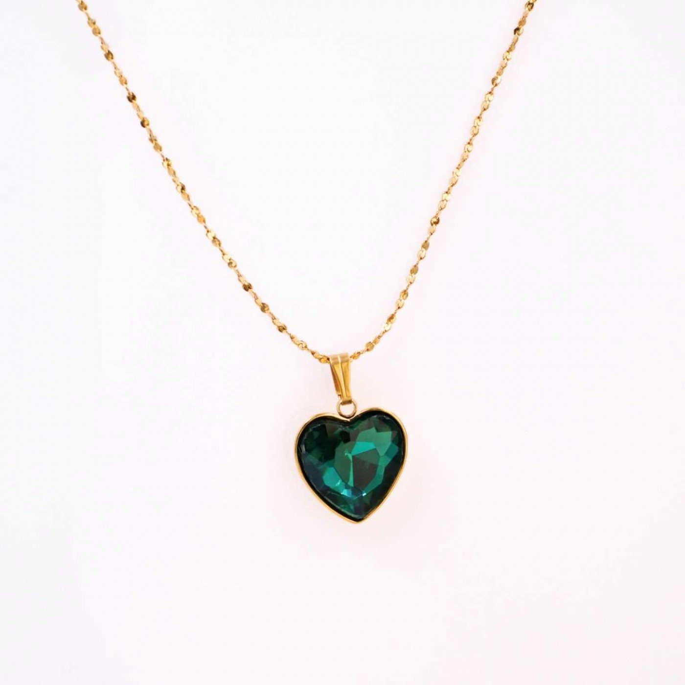 Stainless Steel Necklace - Crystal Heart — Necklaces from Toolittle — additional view 4