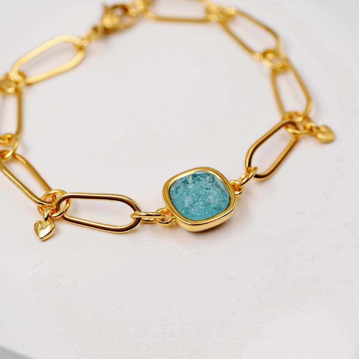 Chain bracelet with Austrian crystal — Bracelets from Toolittle — additional view 3