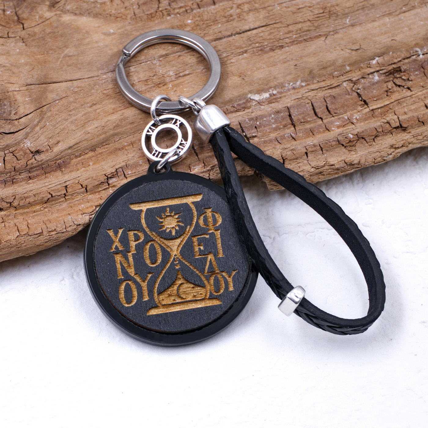 Men's Keychain made of Leather — Pendants & charms from Toolittle — additional view 2
