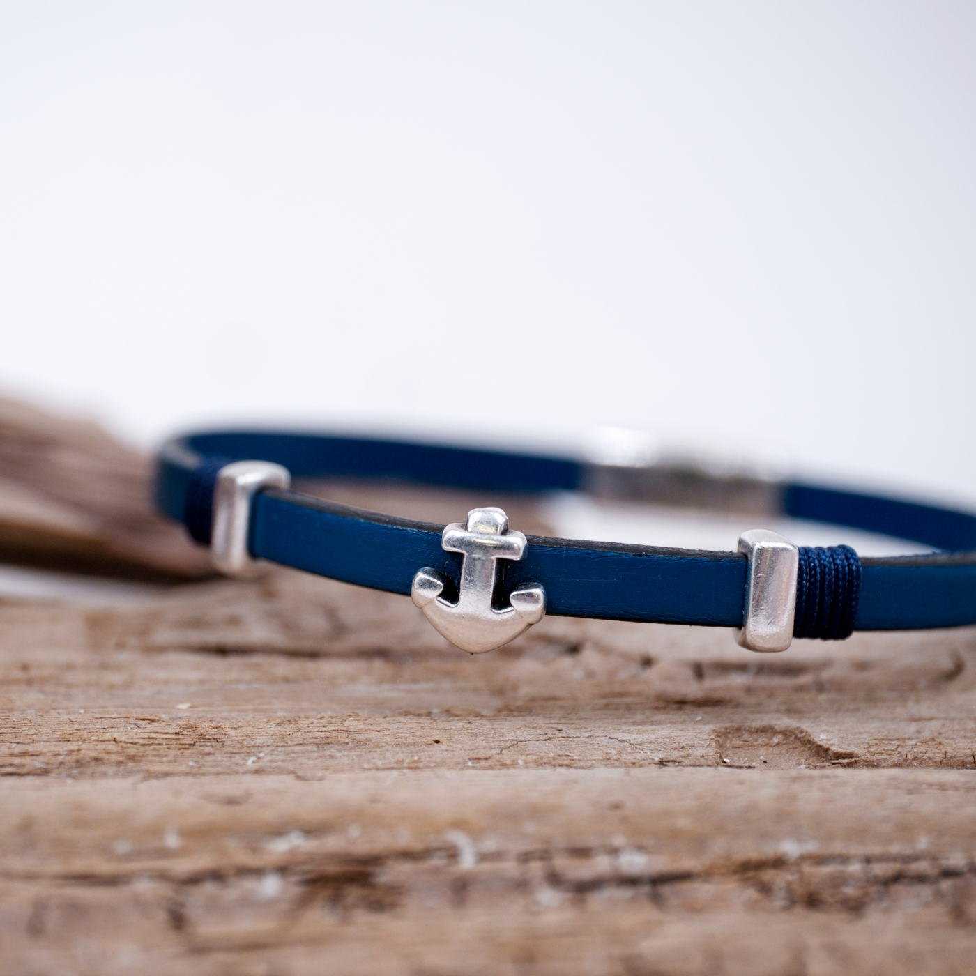 Anchor Men's Leather Bracelet — Bracelets from Toolittle — additional view 4