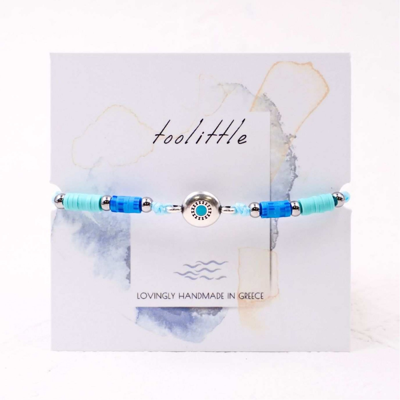 Blue Eye Macrame Bracelet — Bracelets from Toolittle — additional view 2