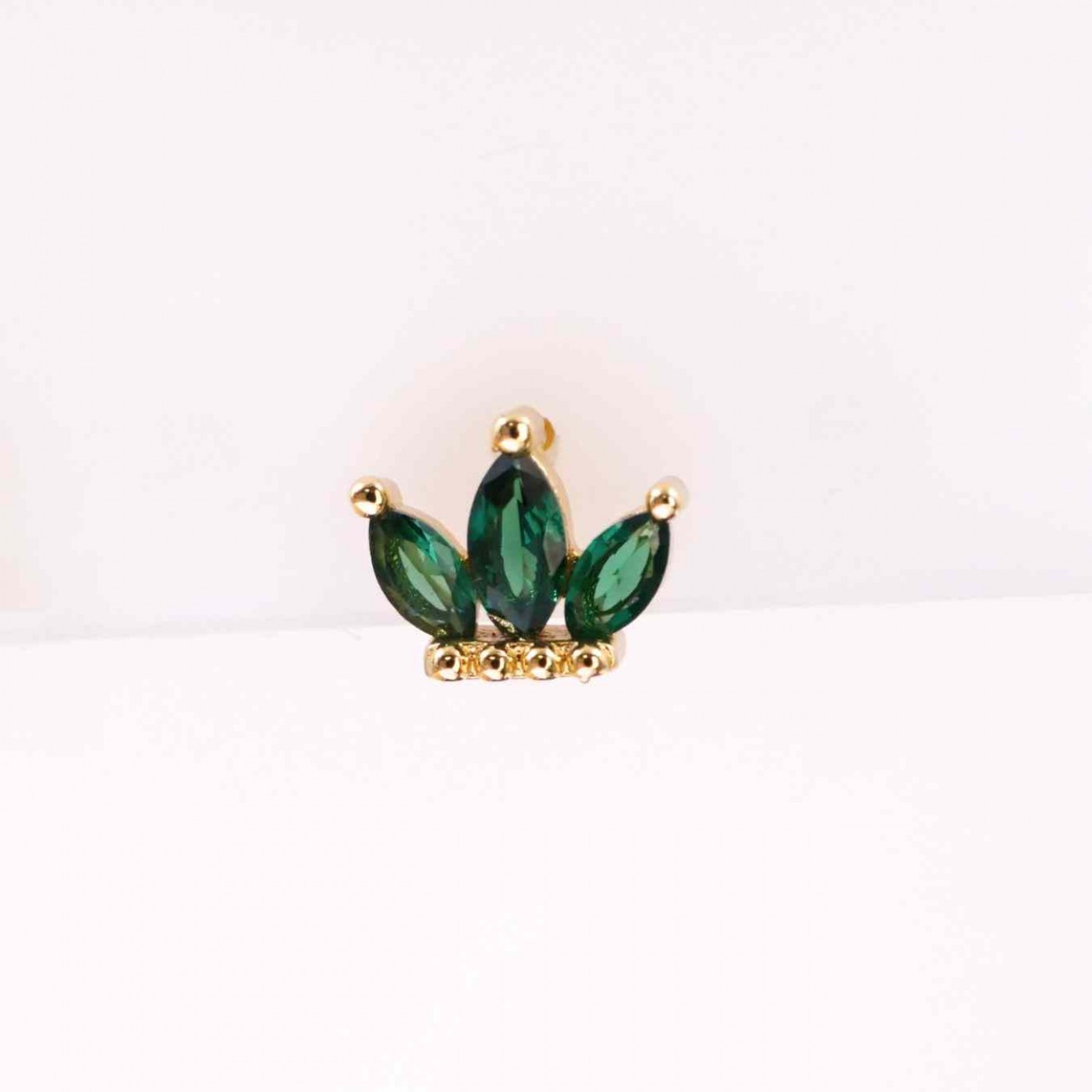 Zircon Crystal Crown Earrings — Earrings from Toolittle — additional view 4