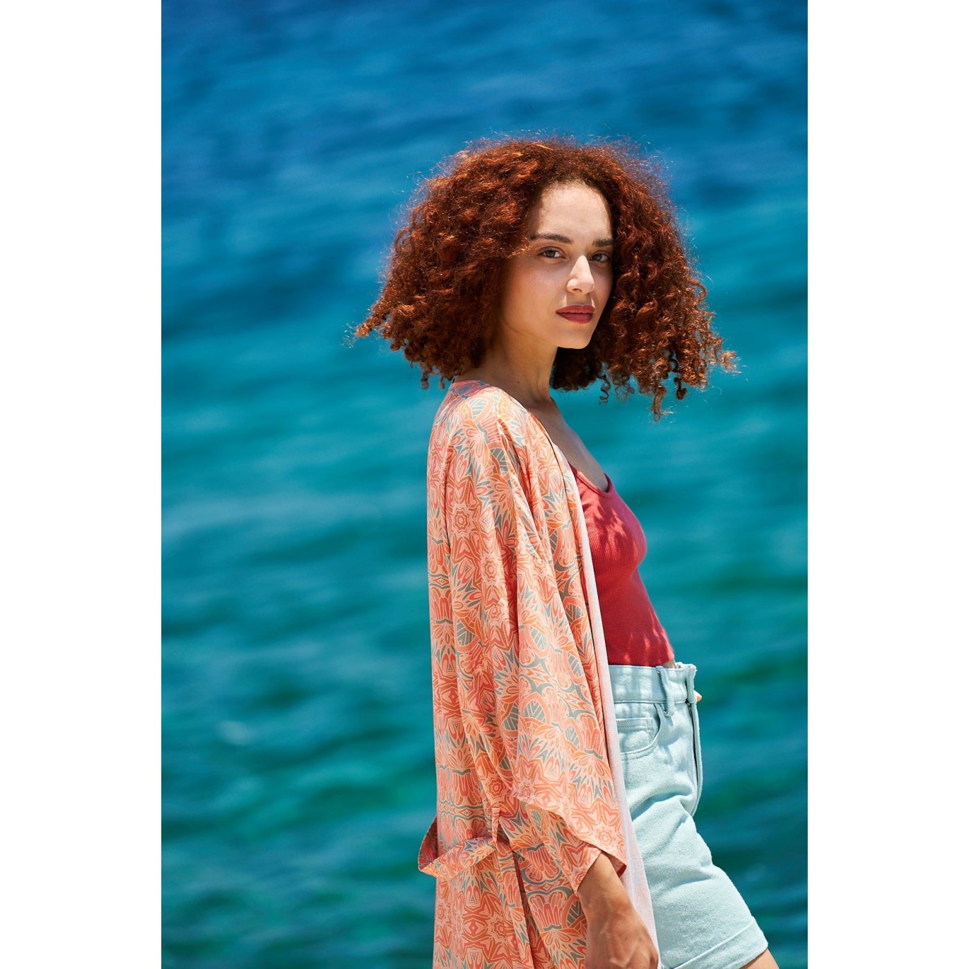 KOKKOSAMMOU Maxi caftan-kimono Crete — Dresses from Toolittle — additional view 7