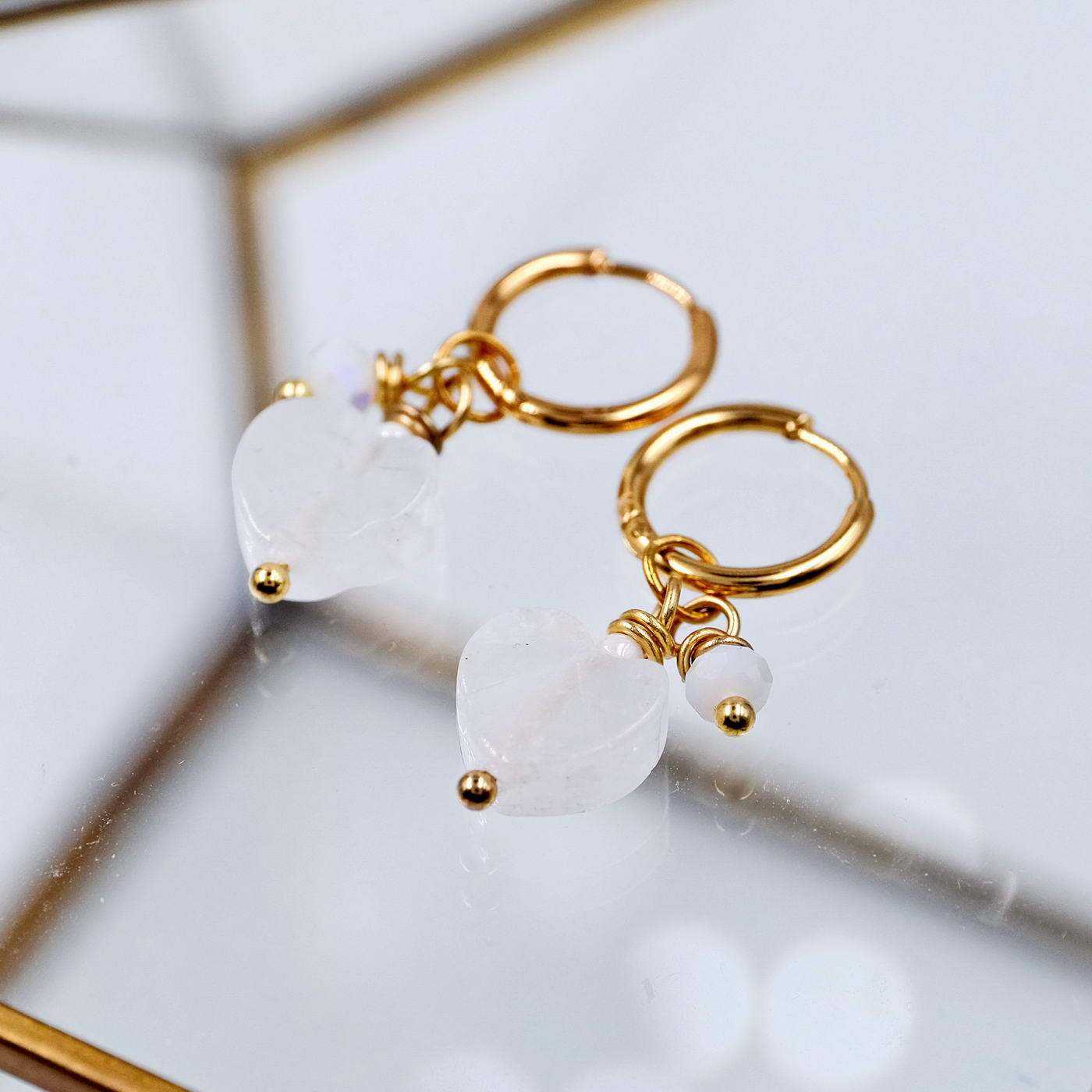 Inox earrings hearts — Earrings from Toolittle — additional view 2