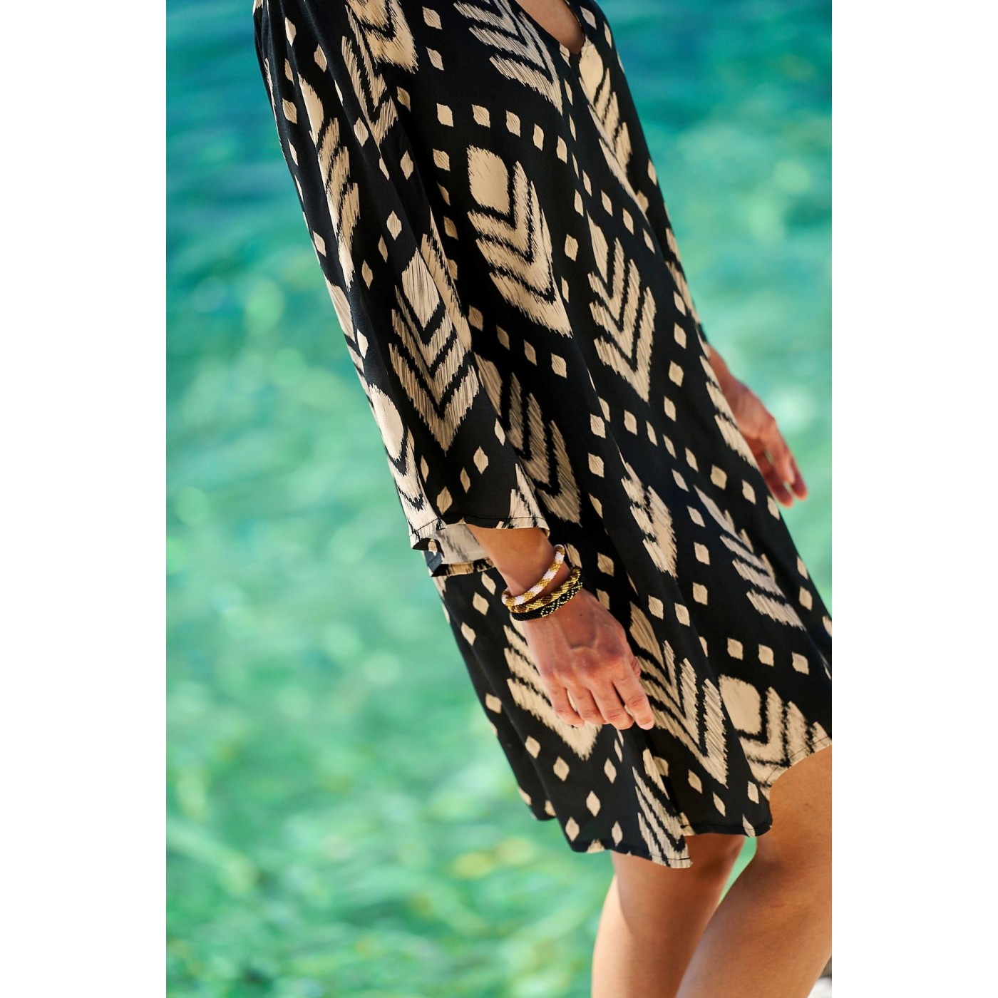 KOKKOSAMMOU Short caftan Samothraki — Dresses from Toolittle — additional view 5