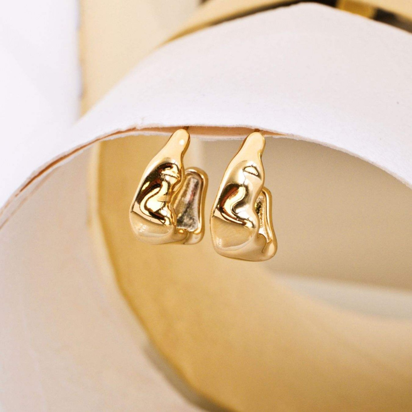 Gold-Plated Earrings – Timeless Elegance — Earrings from Toolittle — additional view 4