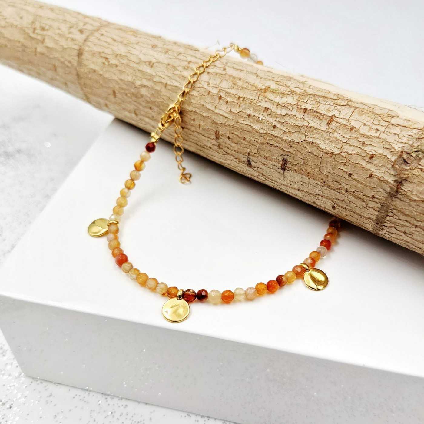 Agate Crystal Anklet — Anklets from Toolittle — additional view 2