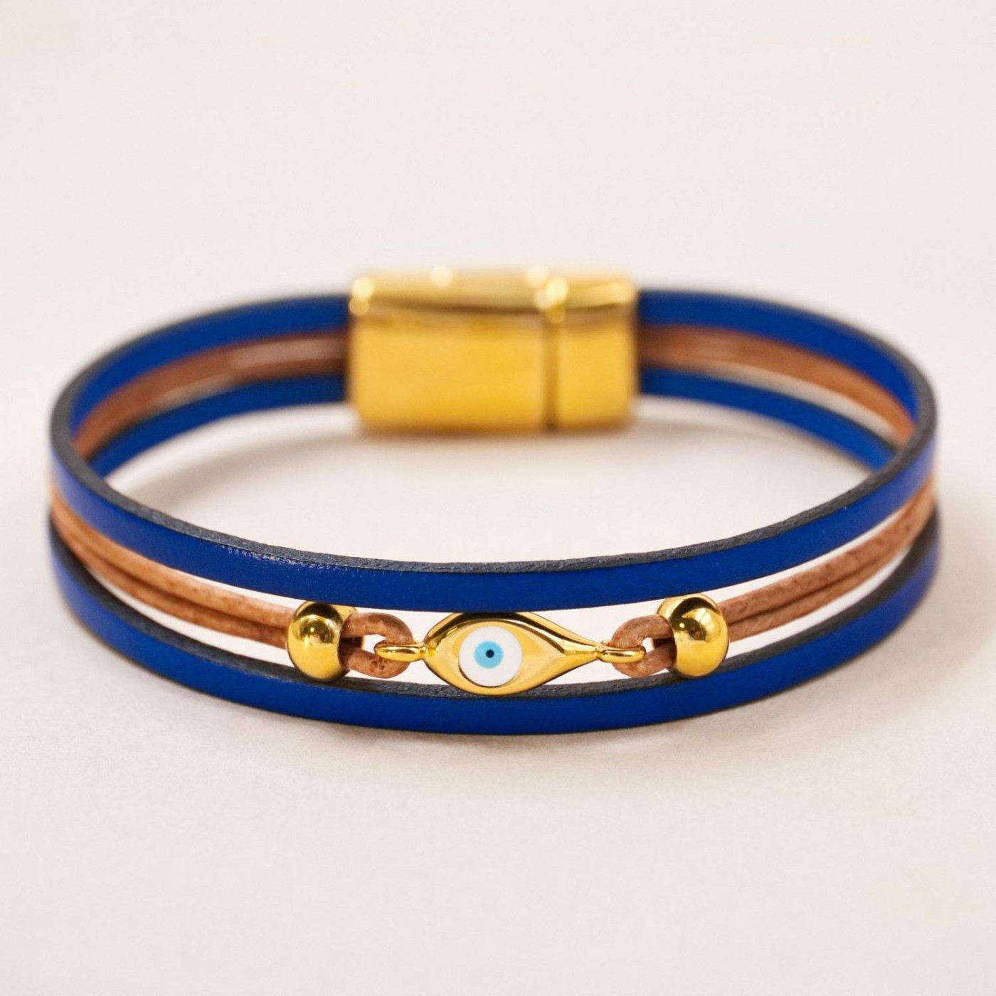 Evil Eye Leather Bracelet — Bracelets from Toolittle — additional view 2