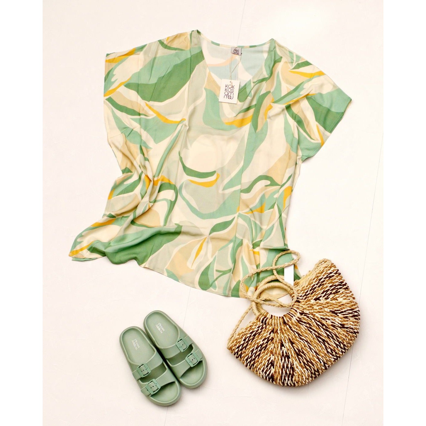 KOKKOSAMMOU Short caftan Kythera — Dresses from Toolittle — additional view 5