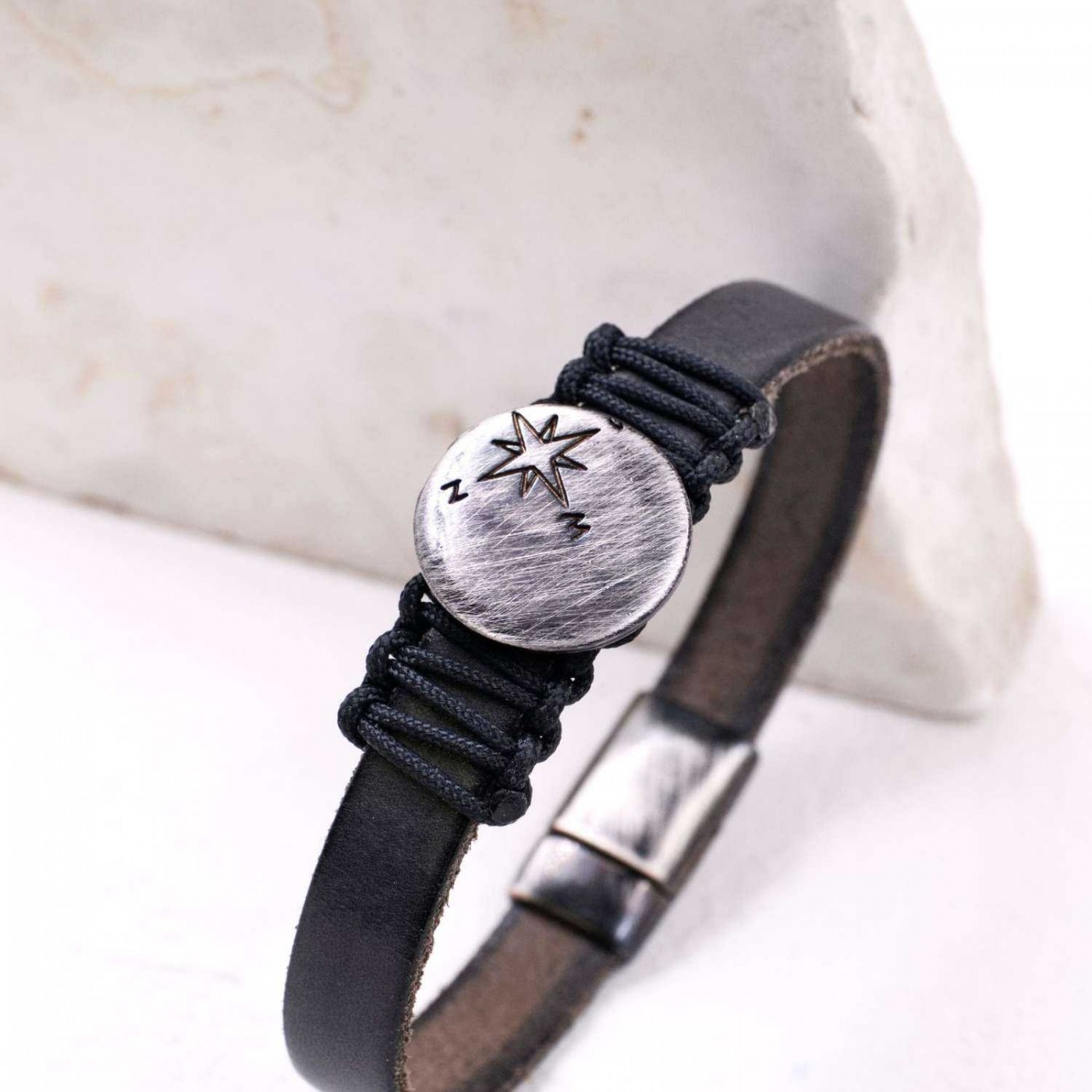 Black Compass Men's Bracelet — Bracelets from Toolittle — additional view 3