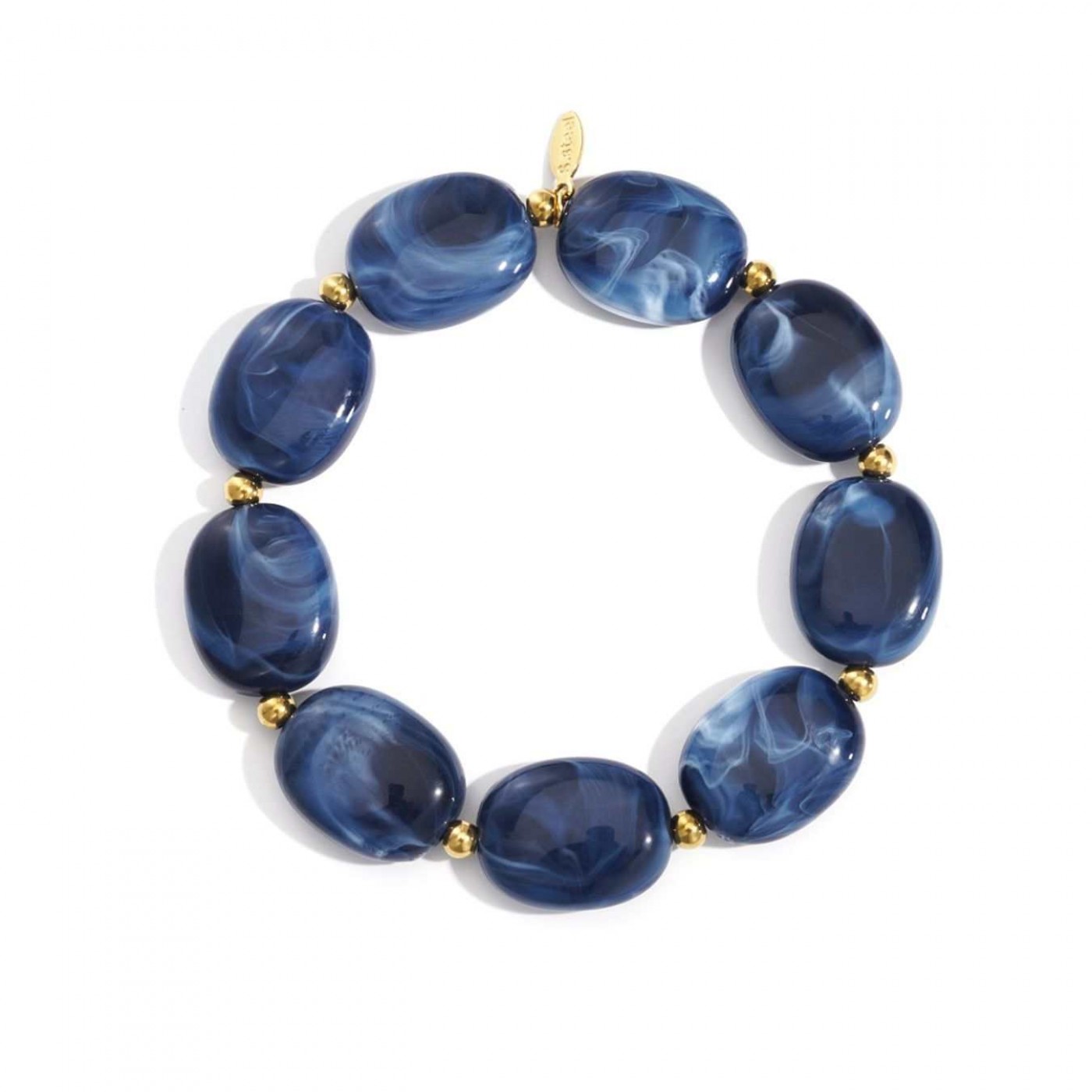 Elastic Bracelet | Stainless Steel & Acrylic Stones — Bracelets from Toolittle — additional view 2