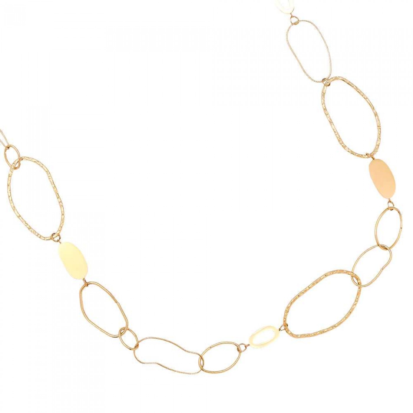 Long Necklace - Stainless Steel Oval Chain — Necklaces from Toolittle — additional view 2