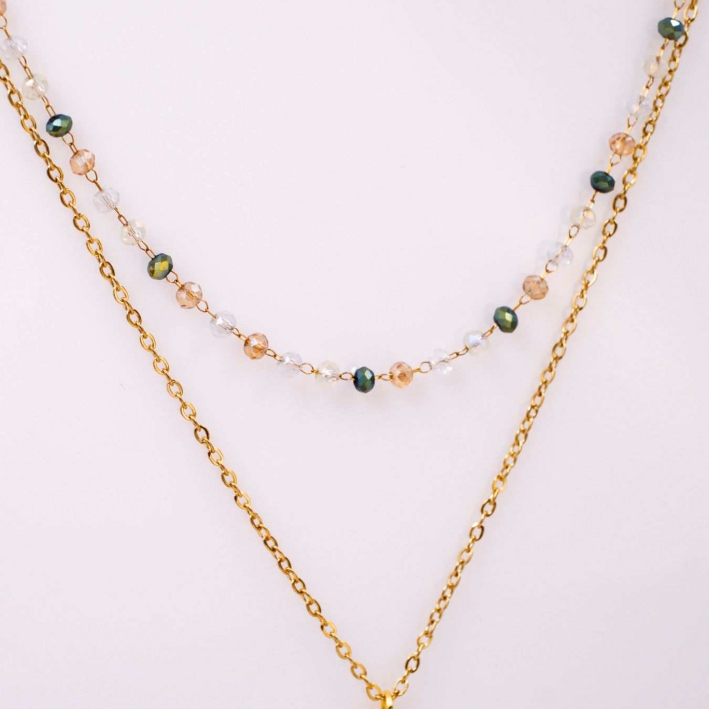 Handmade Layered Necklace - Enamelled Star — Necklaces from Toolittle — additional view 4