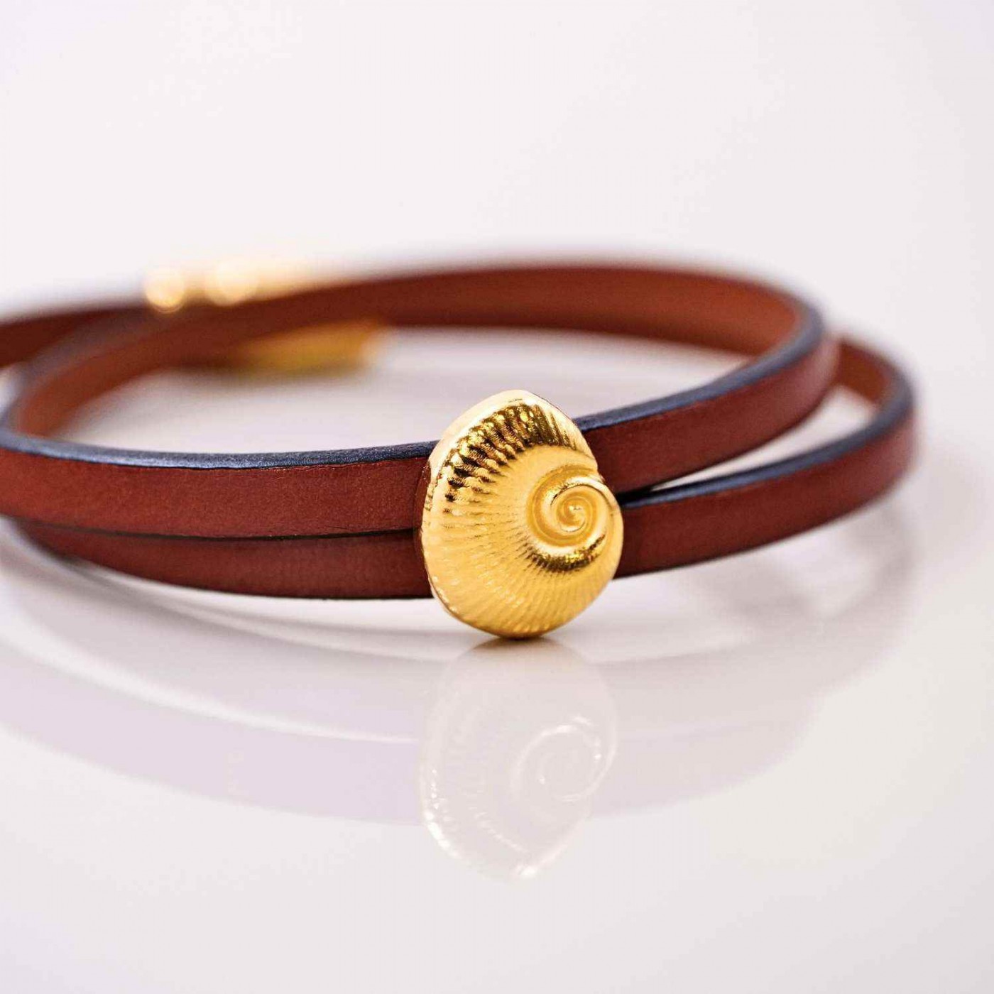 Sea Shell Leather Bracelet — Bracelets from Toolittle — additional view 3