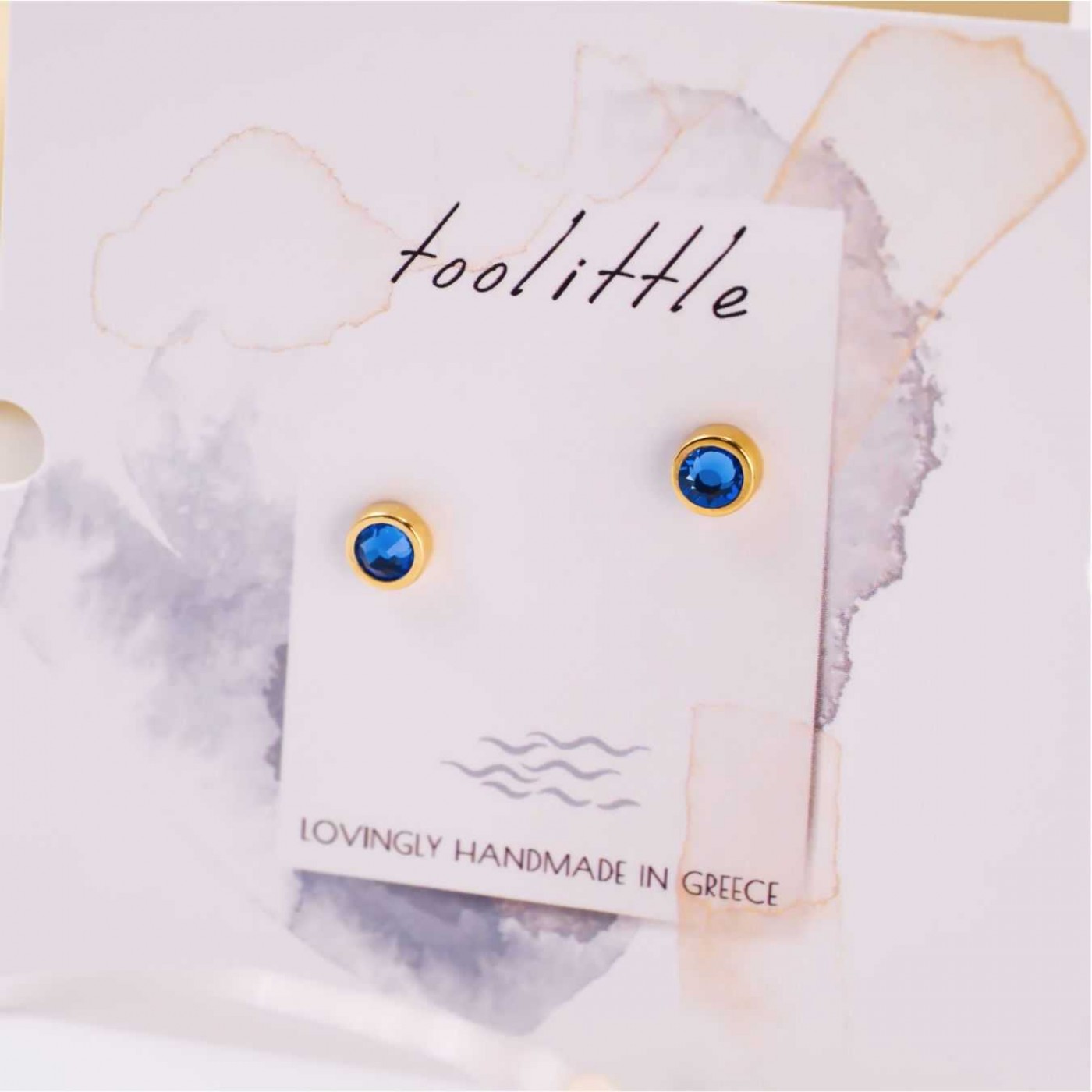 Mini Dots Jewelry: Crystal Earrings — Earrings from Toolittle — additional view 2