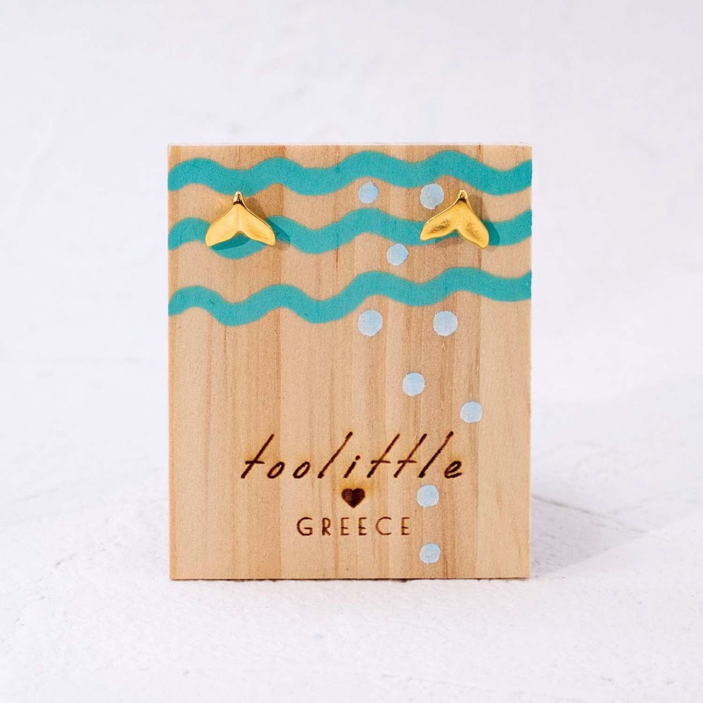Fishtail Stud Earrings — Earrings from Toolittle — additional view 2